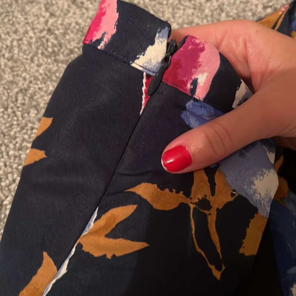 floral high waisted short mini skirt size 26 - Picture 4 of 4